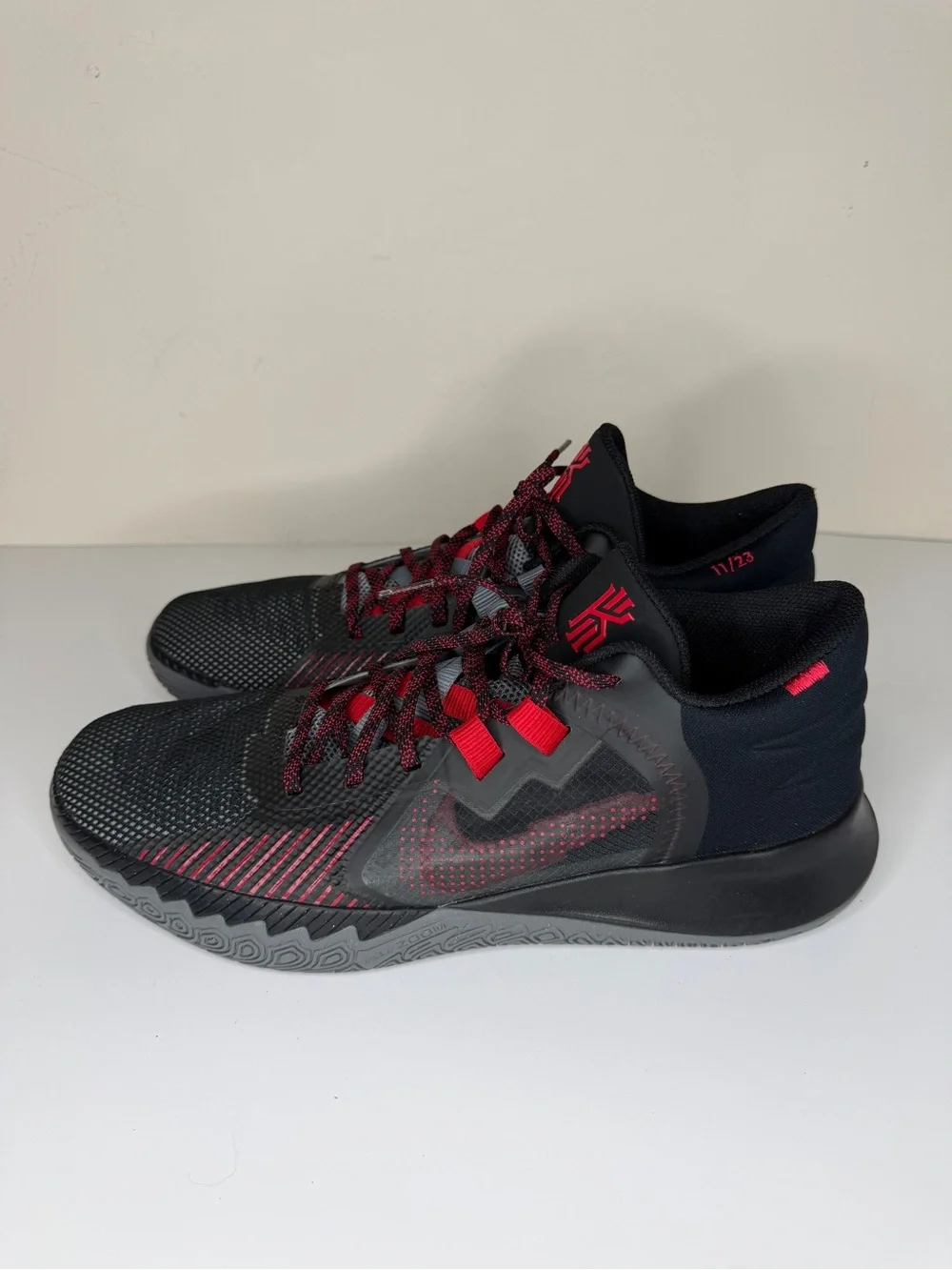 Nike Kyrie Irving Flytrap 5 Bred Black Red Sneakers Shoes CZ4100-003 Men's 14